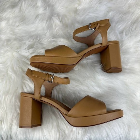 Madewell The Nadia Platform Sandal in Brown Tan - Picture 6 of 9